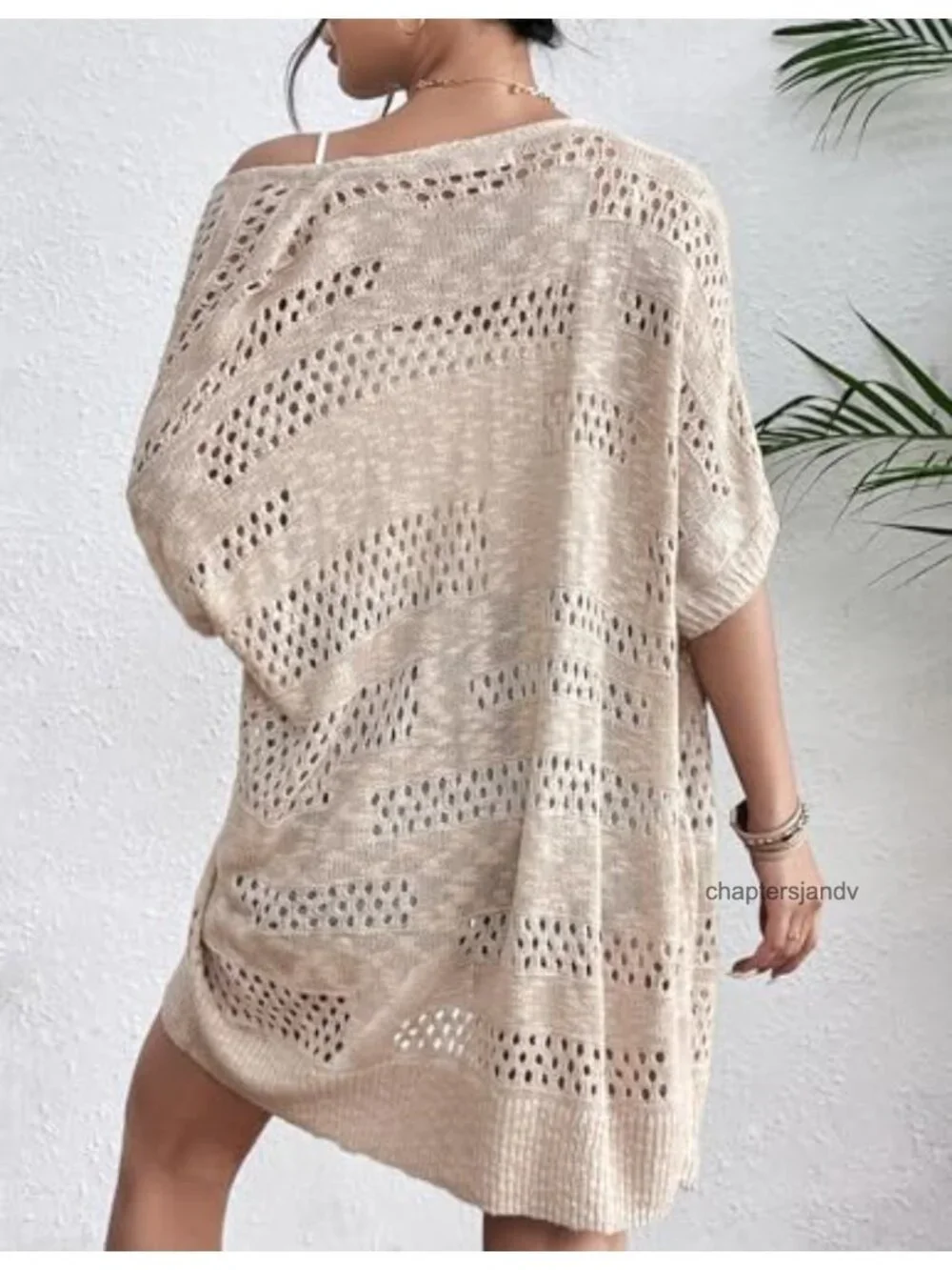 Zeagoo Lightweight Crochet Short Sleeve Cardigan Women's Summer Knit